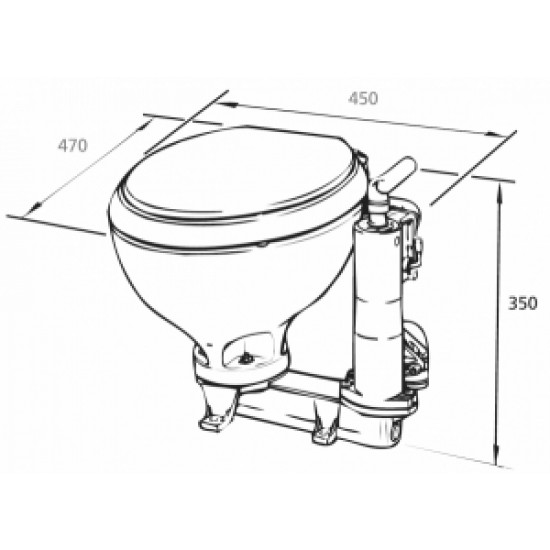 Raske RM69 standart manuel tuvalet