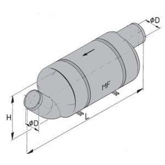 Vetus MF Muffler