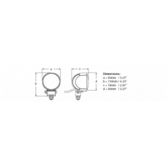 Hella Marine Led Module 70 Mega Beam Güverte aydınlatma lambası