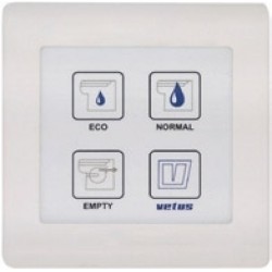 Su geçirmez elektronik kumanda paneli. Vetus TMW tuvalet için
