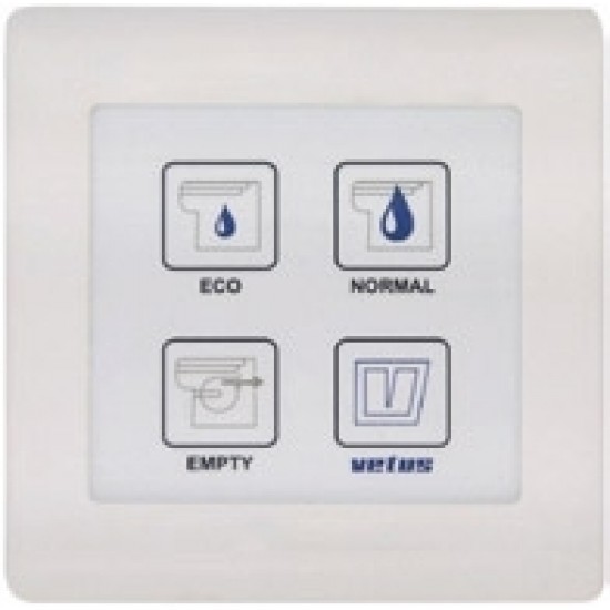 Su geçirmez elektronik kumanda paneli. Vetus TMW tuvalet için