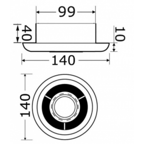 Led spot lambalı aspiratör